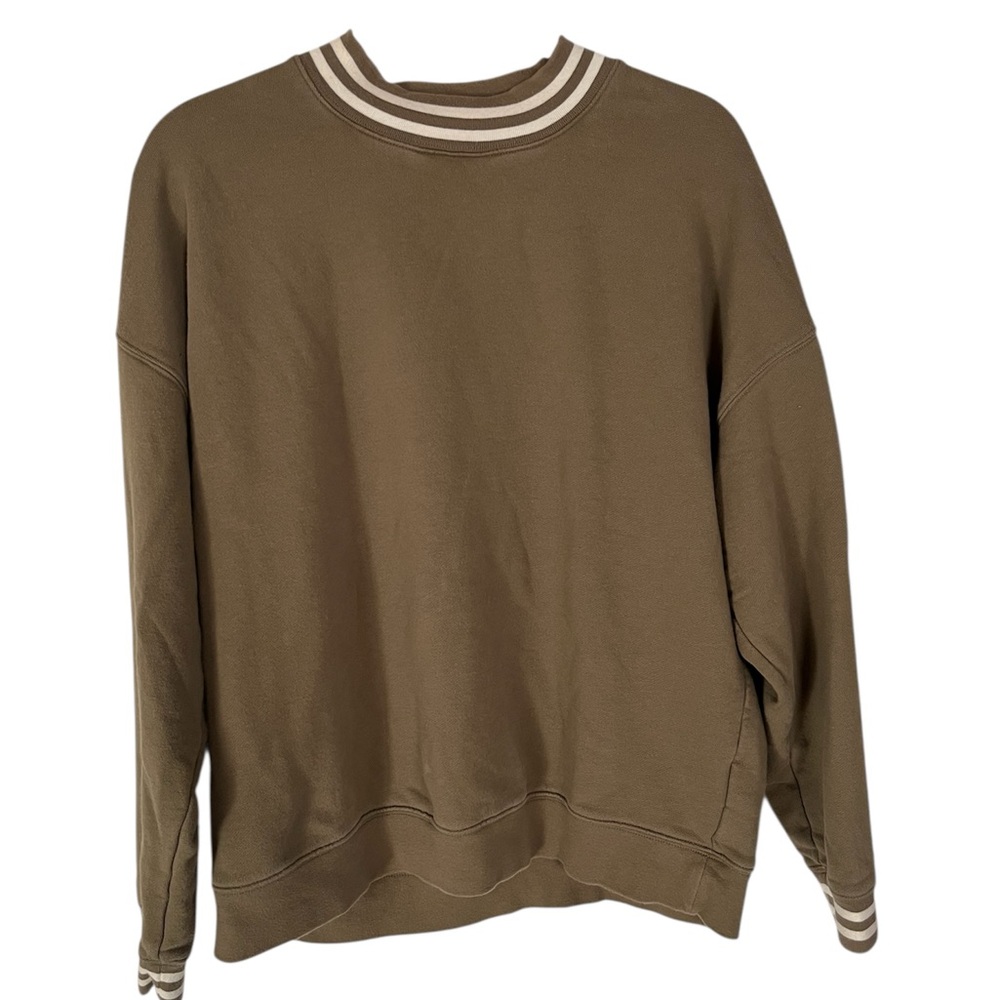 Madewell Women’s XL Olive Green Mock Neck Sweater, Unisex